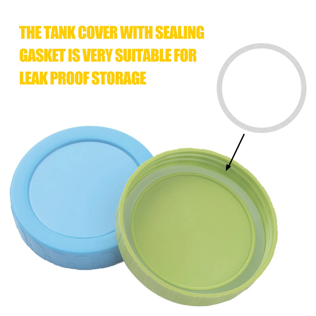 20 Pcs Mason Jar Lids Food-Grade Plastic Mason Jar Caps Reusable Leak Proof Replacement Canning Jars Lids Fit Regular Mouth 70mm