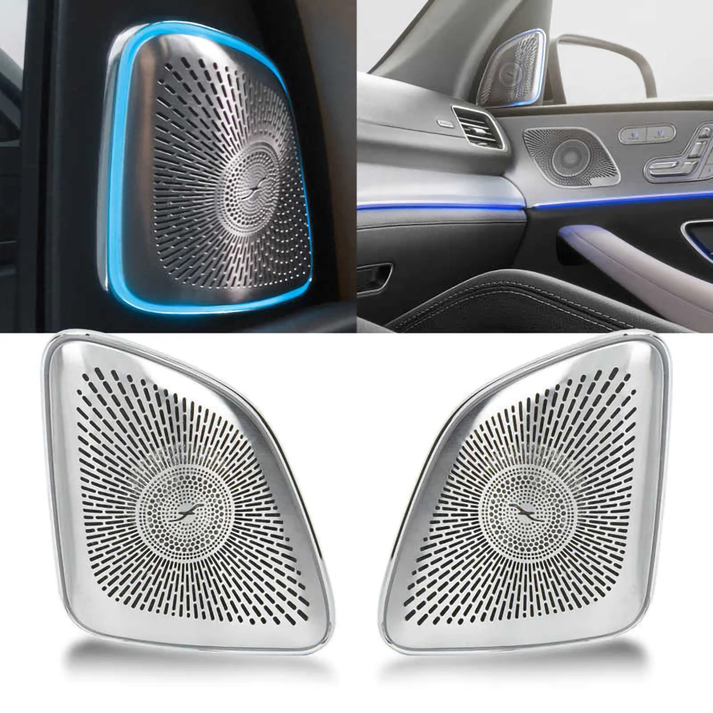 new 64 color tweeter cover for Mercedes-Benz GLE GLS-Class AMG W167 X167 GLE53 GLE63 GLS63 2020+ LED ambient light speaker cover