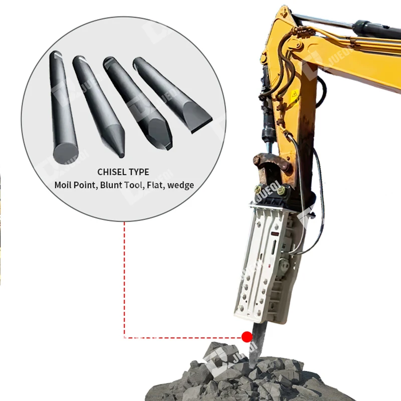 

Гидравлический молот-гидромолот для экскаватора, долото-клин, запчасти для строительной техники, размеры 135, 140, 155, 165, 30G, 175, 40G