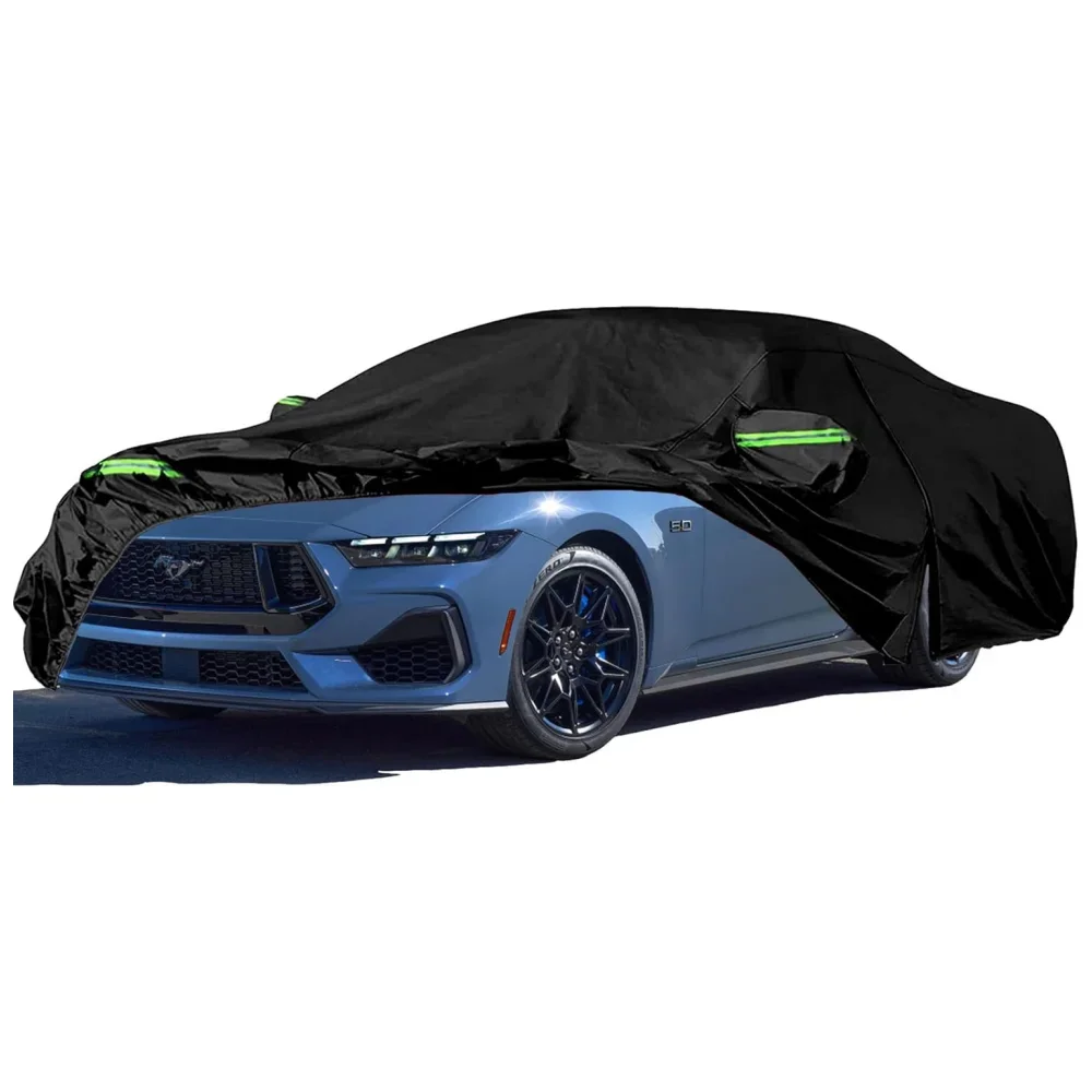 

Waterproof Car Cover for 1994-2023 Ford Mustang GT/Shelby/Cobra/Bullitt Driver's for Rain Snow Dust Hail Protection