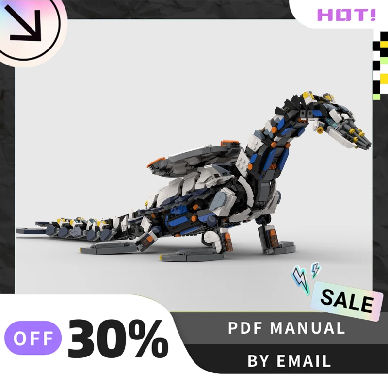 [2399PCS] Customized MOC Tide Ripper Creative Building Blocks Set STEM Educational Toys DIY Construction Model Kit Birthday Gift