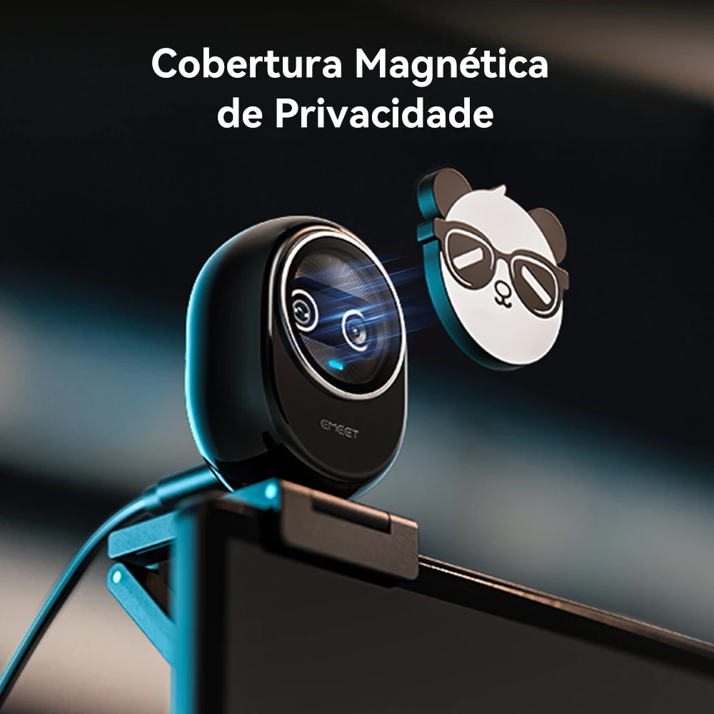 كاميرا ويب صغيرة EMEET Piko 4K UHD لبث كاميرا فيديو USB مع 3 ميكروفونات كاميرا ويب مزدوجة الكاميرا لأجهزة الكمبيوتر المحمول/الكمبيوتر