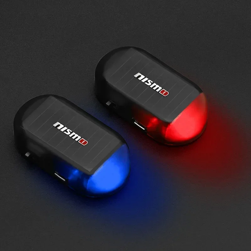 

Автомобильный поддельный светильник безопасности на солнечной энергии, универсальный предупредительный светодиодный светильник, сигнальная лампа для Nismo Nissan Qashqai Juke X-trail Tiida Teana