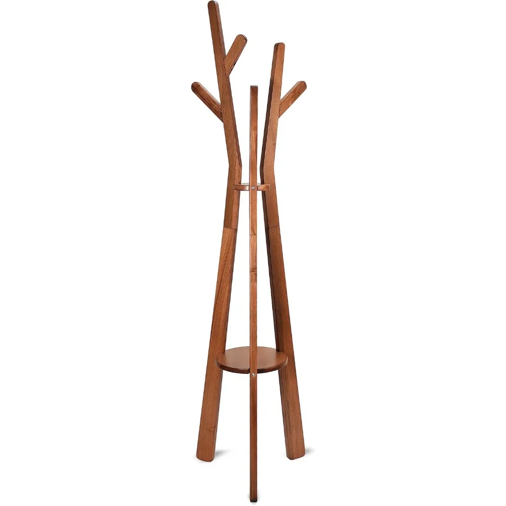 

Coat Rack, Coat Rack Freestanding, USA Grown Poplar Coat Standing Tree for Living Room, Bedroom, Bathroom, Hallway