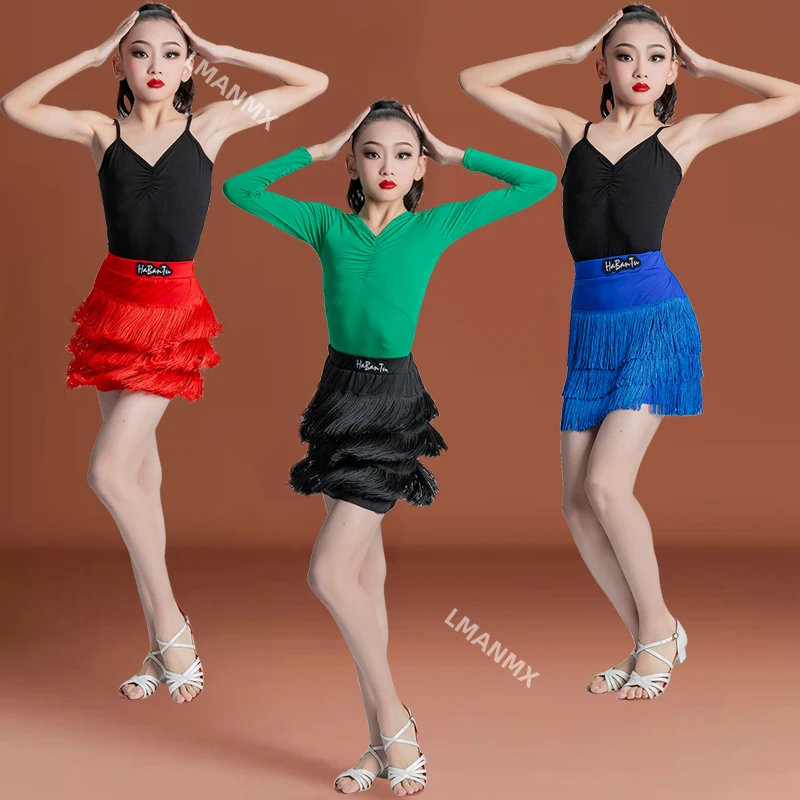 Spring Summer New Tassel Latin Dance Costume Girls 2023 Professional Practice Costume Competition Performance Dress