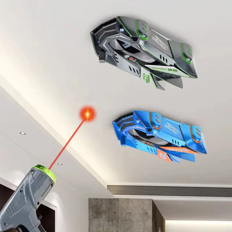 Rc Car Infrared Laser Stunt Tracking Wall Ceiling Climbing Light Remote Control Drifting Car Electric Anti-Gravity Car Boy Toys