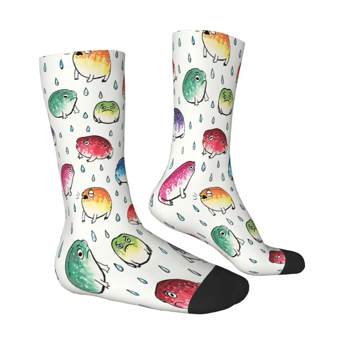 Round Rain Frog Socks Male Mens Women Spring Stockings Harajuku