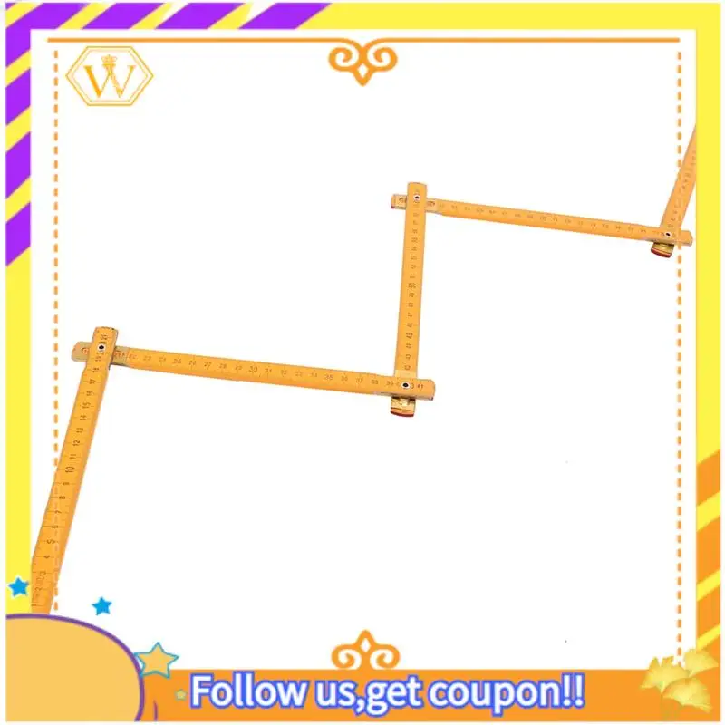 Régua dobrável de madeira portátil para carpinteiro A01K-3X 100 cm/39 polegadas