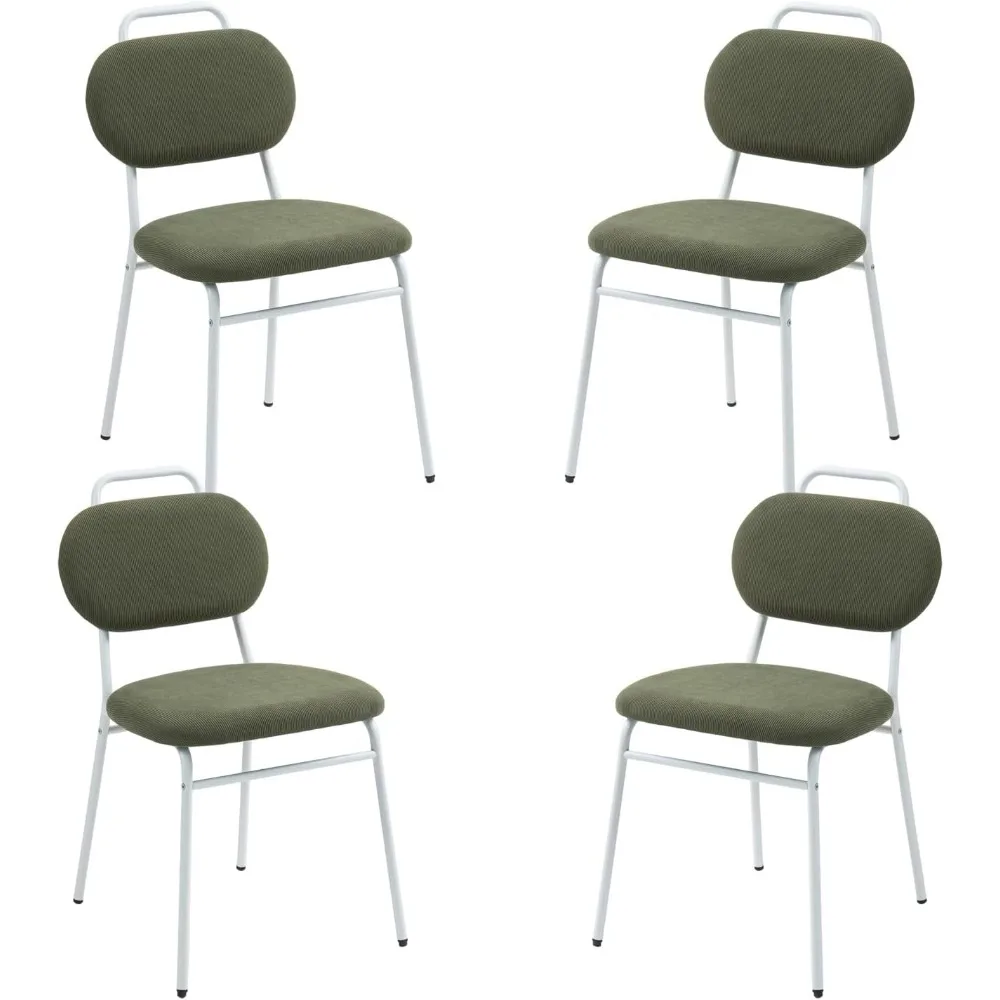

Waiting Room Chairs, Armless Chairs Set of 4 with Thick Padded and Back Support for Office Conference School,