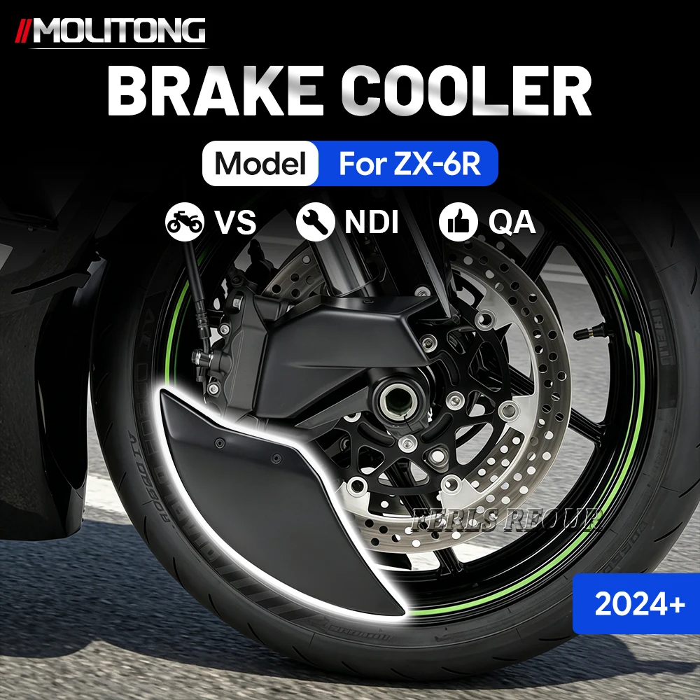 Motorcycle New Front Disc Cooling Air Ducts Brake Caliper Cooler Kit For KAWASAKI NINJA ZX6R ZX-6R ZX 6R 636 2024 2025 2026