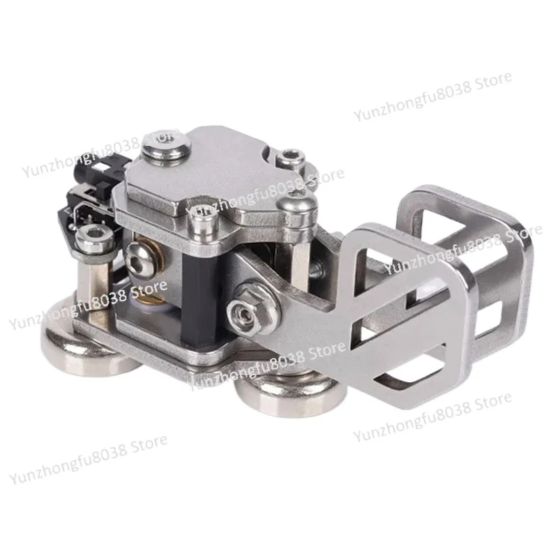 

Mini CW Morse Code Key Stainless Steel Double Paddle Auto Key Morse Code Transmitter for Radio Enthusiast