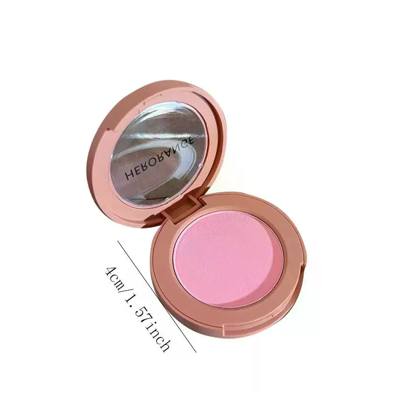 【HERORANJE】Langdurig waterdicht monochroom poederpalet Perzikoranje mist Zachte matte natuurlijke blos