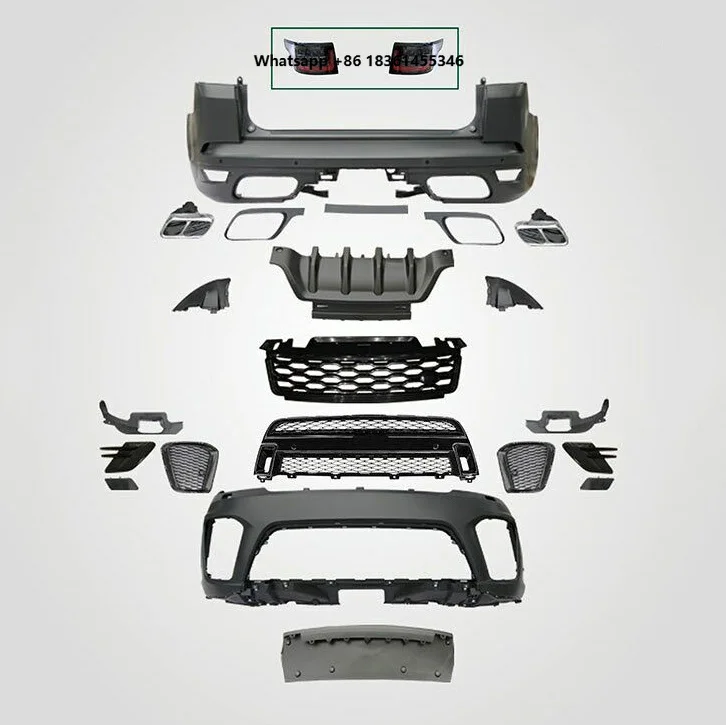 

For Sport Facelift SVR 2014 Model Year Screw-On Car Bumper Headlamp Taillight Exhaust Full Body Kit