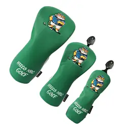 Cubierta de madera para cabeza de Golf, funda protectora de cuero PU a prueba de arañazos, cubierta de palo de Golf para adultos, hombres y mujeres