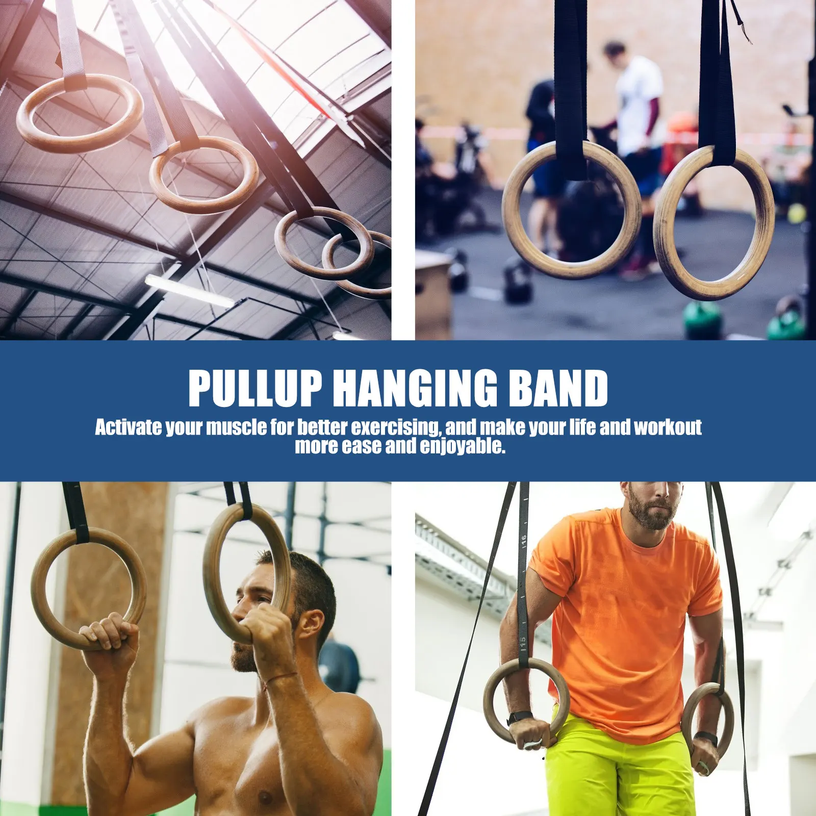 

1Pcs Fitness Hanging Belt Multifunctional Pullup Strap for Home Gym Training Exercise Grips Band Sports Assist Hanging Straps