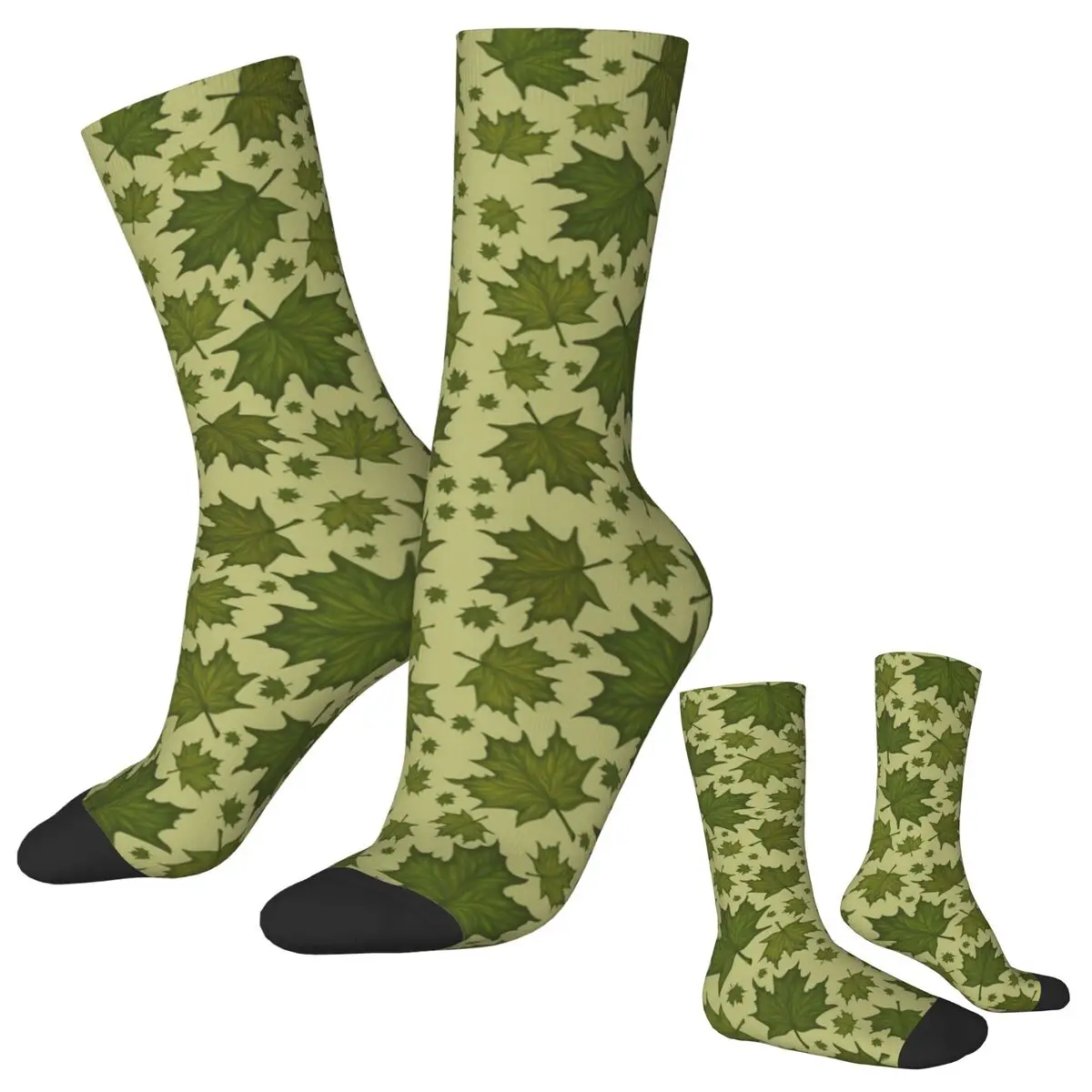 

Носки с кленовыми листьями, осенние современные чулки с растительным принтом, зимние противоскользящие мужские носки, удобные носки для скалолазания с узором