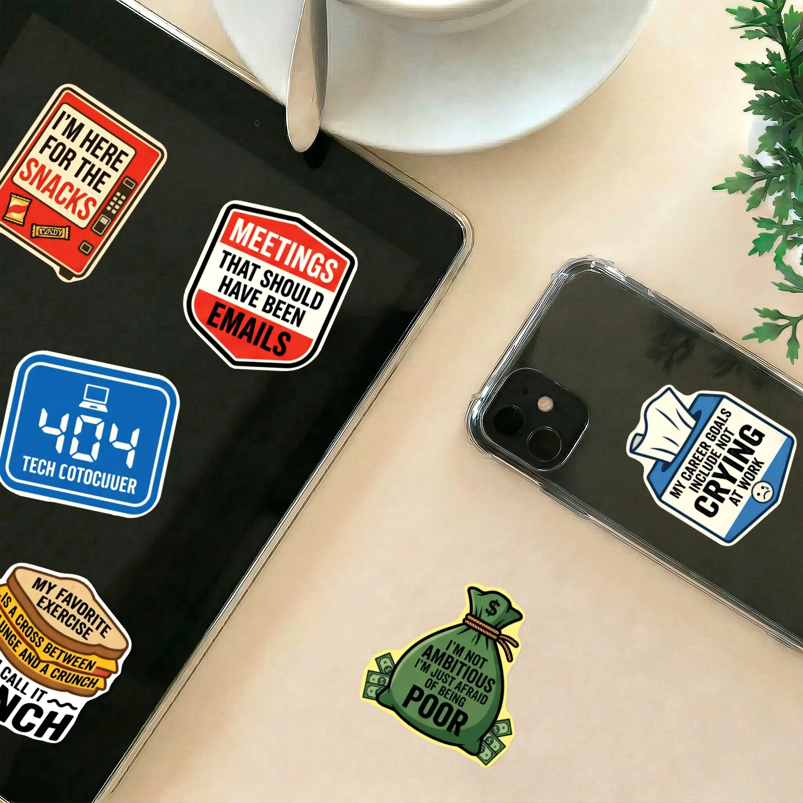 Funny roast quotation stickers, suitable for scrapbooks, water cups, bicycles, skateboards, laptops, luggage and notebooks