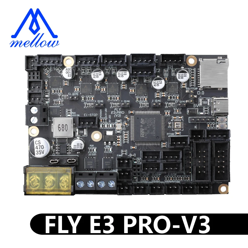 Mellow FLY RRF E3 PRO V3.0 Wifi 1.6M/S 32Bit Control Board TMC2209 3D Printer Parts Upgrade Ender 3/5 Duet 2