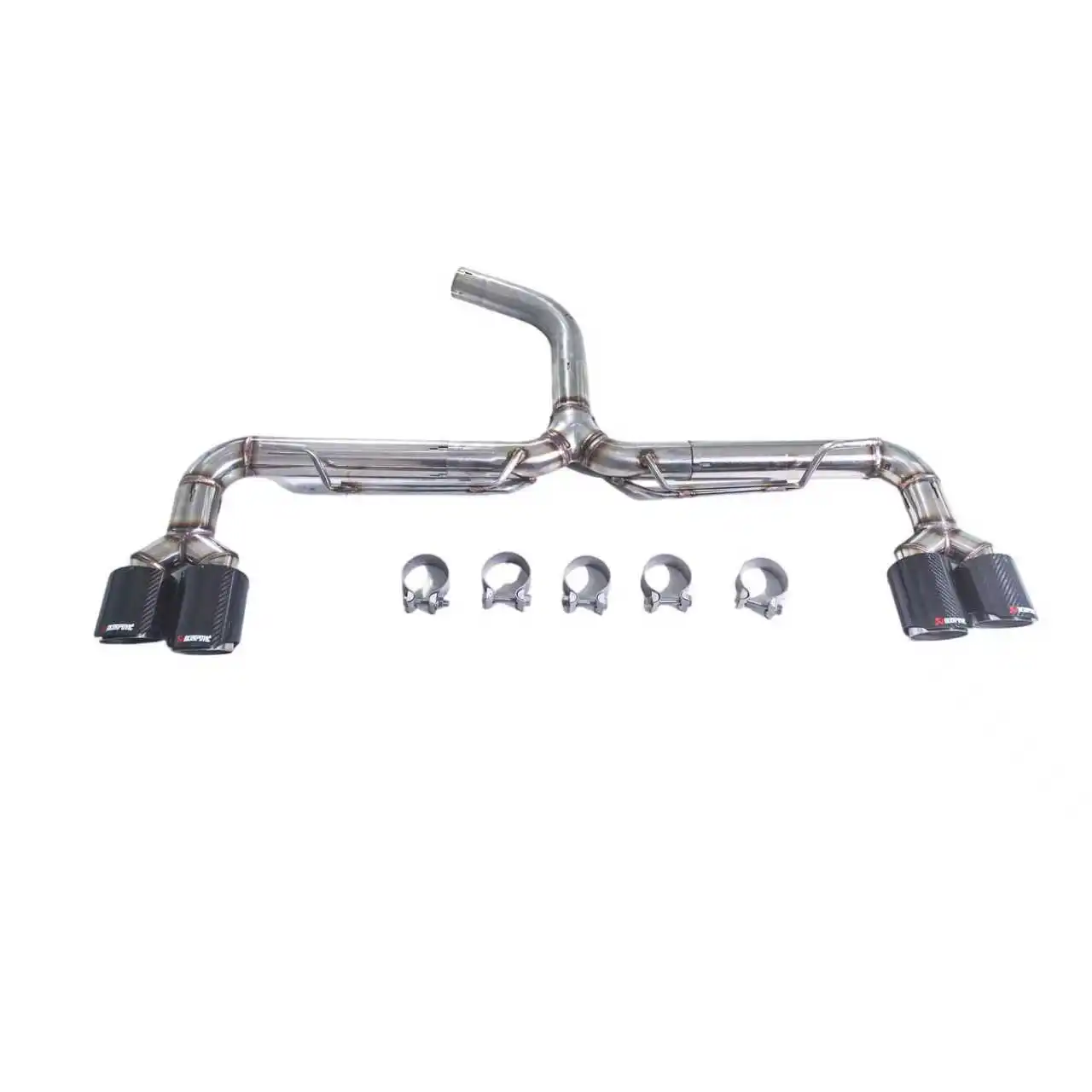 GFC exhaust/For Volkswagen Golf7 Golf7.5 Aaudi A3  Scirocco 1.4T 2.0T  tail end four-link four-out swallow tail accessories