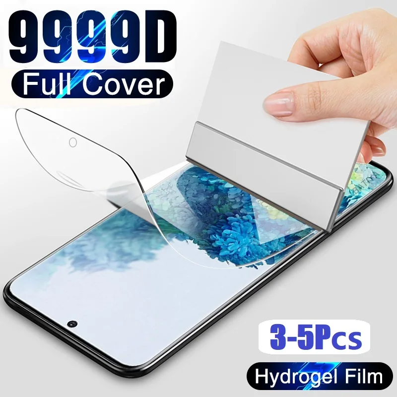 3-5Pcs Hydrogel Film For Samsung Galaxy M02 M04 M10 M11 M12 M13 M20 M21 M22 M23 M30 M31 M32 M33 M40 M51 M53 Screen Protector