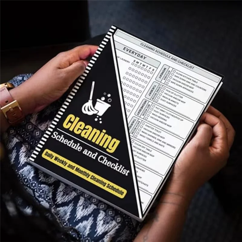 Cleaning Planner Chore List For Adults Cleaning Checklists Planner And Organizer Daily Weekly And Monthly Checklists