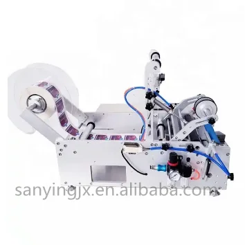 SY-190 High Efficiency Semi Automatic Desktop Label Applicator Round Bottle Labeling Machine