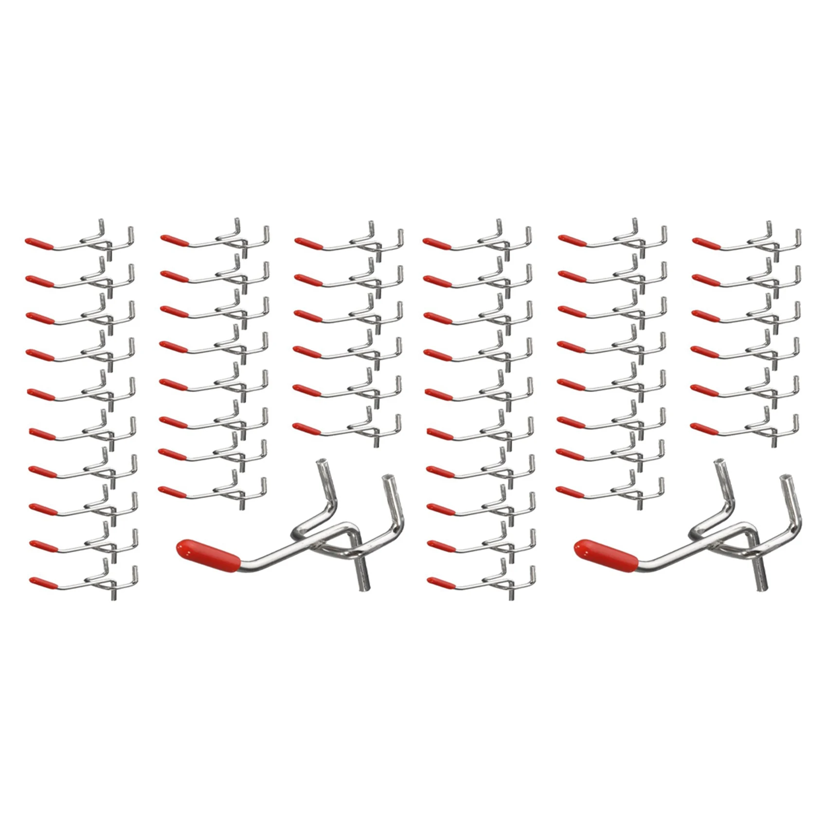 50X Single Pegboard Hooks 50Mm Board Slat Wall Retail Display Shop Peg Fits 25Mm-AT64