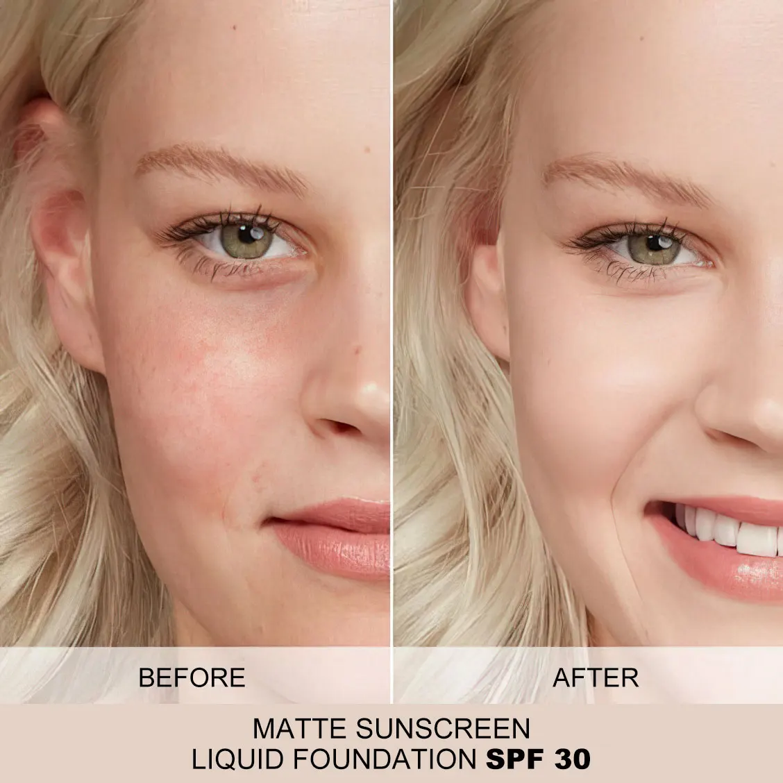 

Liquid Face Foundation Spf 50 Temperature Change High Coverage Makeup Base Waterproof Hydrating Foundation Cosmetics Makeup