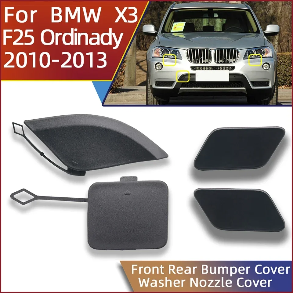 

Auto Parts Front Rear Bumper Cover Headlight Washer Cover Cap For 2010 2011 2012 2013 BMW X3 F25 Painted Black White Silver Grey