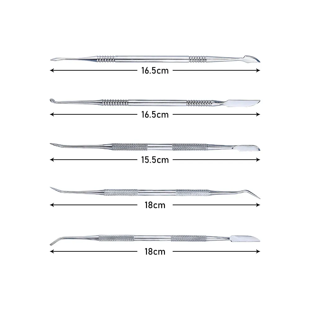 10pcs/set Dental Lab Wax Wax Carving Tool kit Spatula Plaster Knife Stainless Steel Practical Versatile Teeth Dentist Instrument