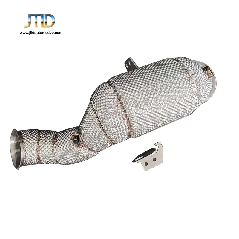 

Heat Shield Downpipe For 2016 Mercedes Benz GLC250 4matic petrol SS304 Stainless Steel Performance Catless Exhaust System