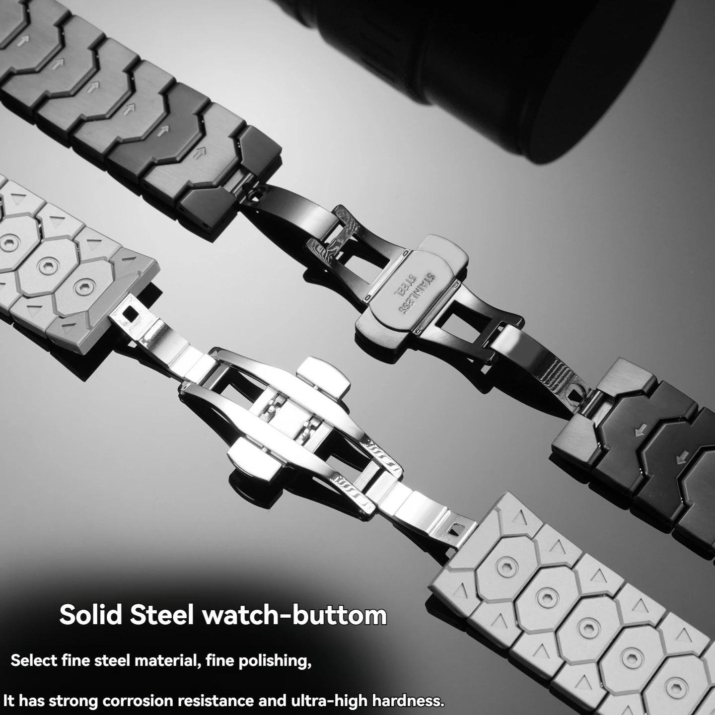 لساعة كاسيو ستيل هارت الجيل الرابع من سلسلة GST-B400 المعدلة عالية الجودة من الفولاذ المقاوم للصدأ مع فم مرتفع