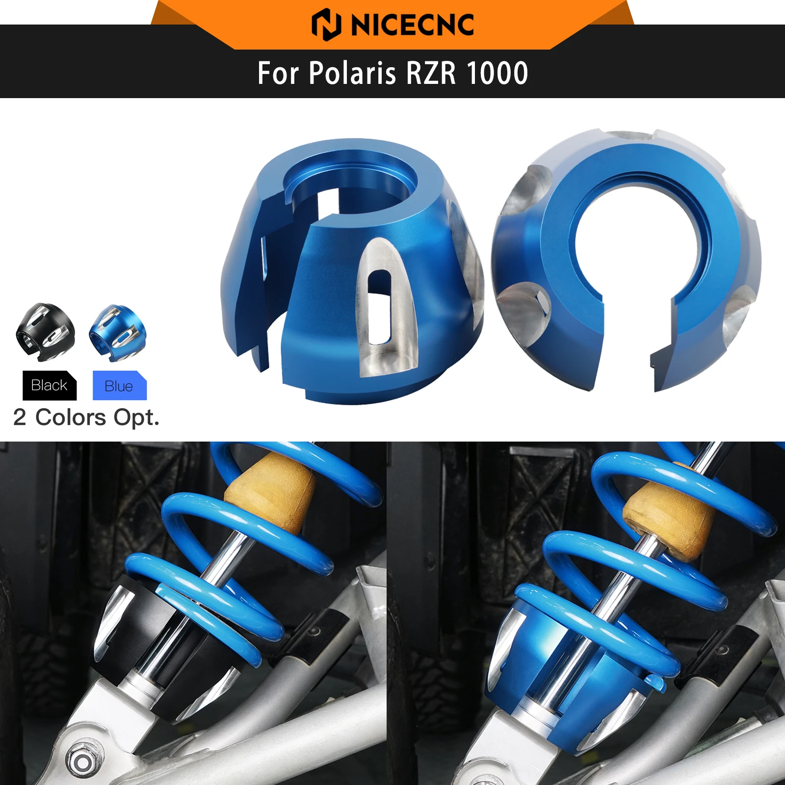 

NiceCNC For Polaris RZR 1000 XP 2PC Front Spring Retainers Complete Kit For Polaris RZR PRO XP/XP 4 TURBO 2015-2021 UTV