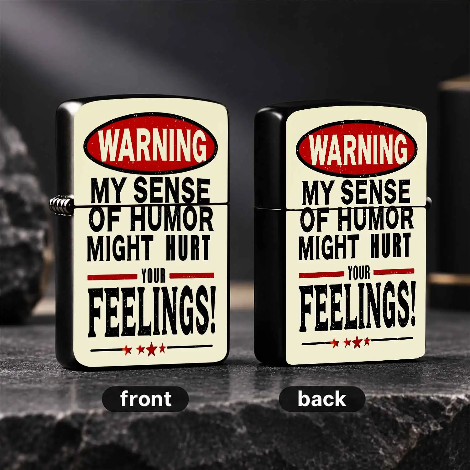 Vintage Warning Slogan Portable Lighter, Funny Quirky Humor Print Daily Use Accessory, Creative Playful Design Practical Handy Item, Ideal Lightweight Gifting Choice for Casual Scenes, Delightful Novelty Daily Carry Good A Humorous And Inte