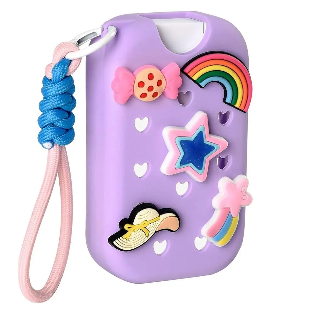 Lightweight Hand Sanitizer Spray Case 30ml Keyring EVA Case Shockproof With Charms Hand Sanitizer Holder for Touchland 30ml