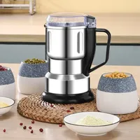 400W Electric Grinder Household Ultrafine Baby Food Pulverizer Coffee Grinder Spice Pepper Grinder Grain Mill 4 Blades