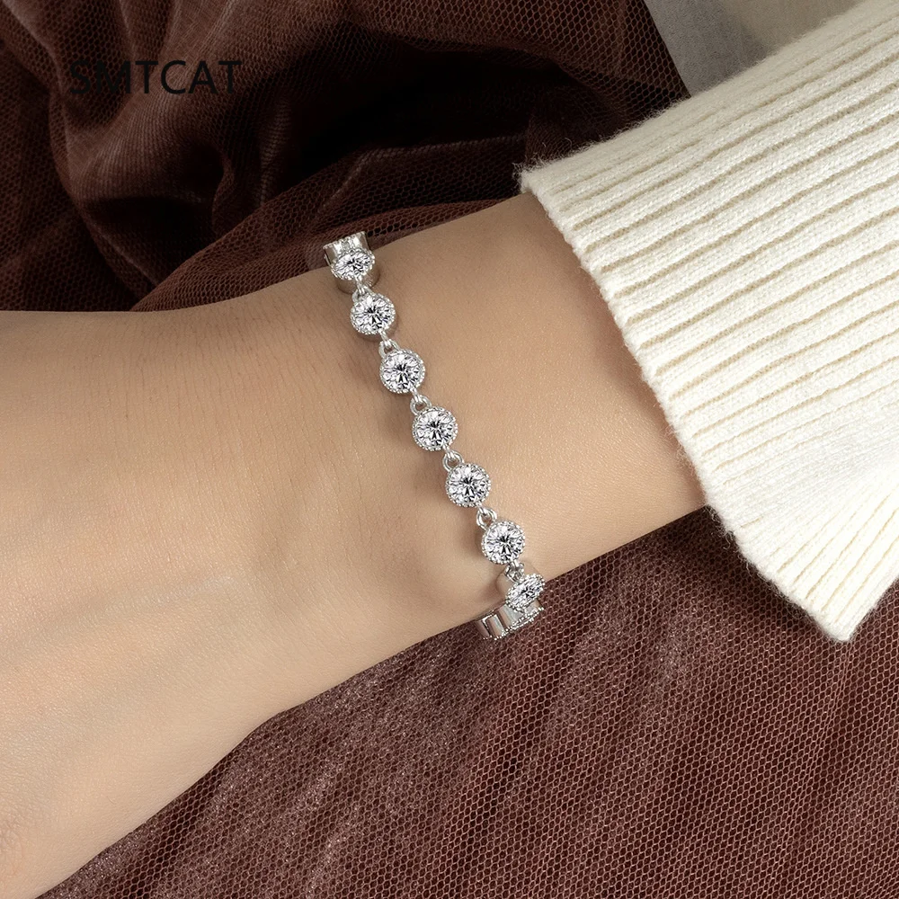 D 컬러 6mm 풀 모이사나이트 테니스 팔찌 여성용 S - Moissanite Tennis Bracelet 925 Sterling 리뷰 및 가격