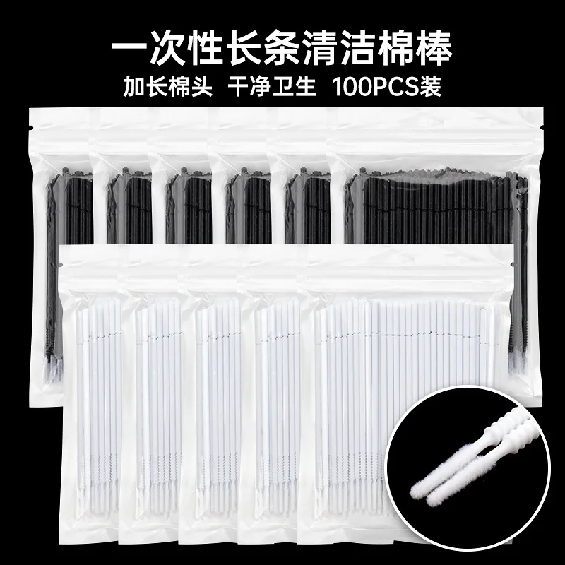 100Bags Grafting False Eyelash Cleaning Cotton Swab OneTime Removal Of Cotton Swab Eyelash Tattoo Cotton Swab Makeup Brush