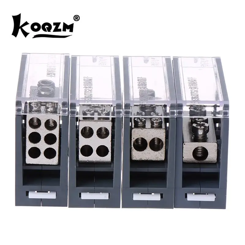 1PCS 1 in 1/2/4/6 Out 150A Din Rail Terminal Block Distribution Box One in Multiple Out Power Junction Box for Circuit Breaker