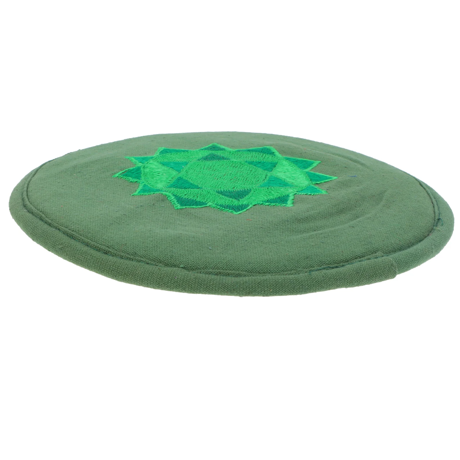 

Buddha Sound Bowl Cushion Embroidery Craft Singing Cushions Delicate Religious Rounded Pad