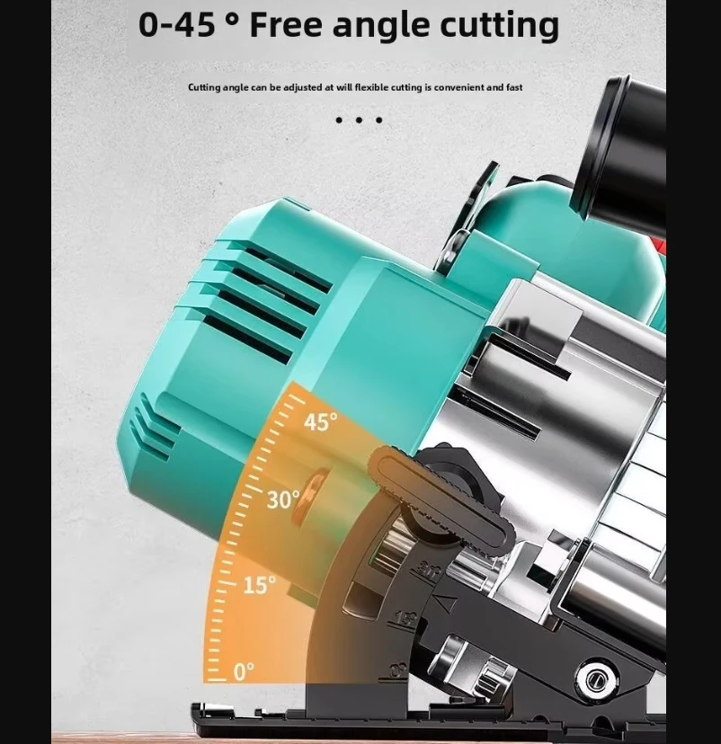 

110V/220V 55 Inch Cordless Circular Saw Brushless Motor Lithium Battery Powered Multi Function Woodworking Cutting Tool DE