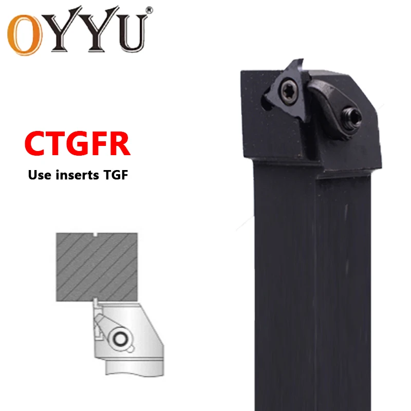 CTGFR1212 CTGFR1616 CTGFR2525 CTGFR2020 CTGFR Dụng Cụ Xoay CTGFL CNC Rãnh Ngoài Dụng Cụ Làm Khe Tiện Cắt Vỏ