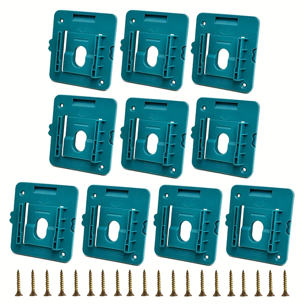 10 Pezzi Supporto per Batterie Makita 18V Li-ion, Porta Utensili, Rack di Stoccaggio a Parete per BL1860 BL1850 (Senza Batteria)