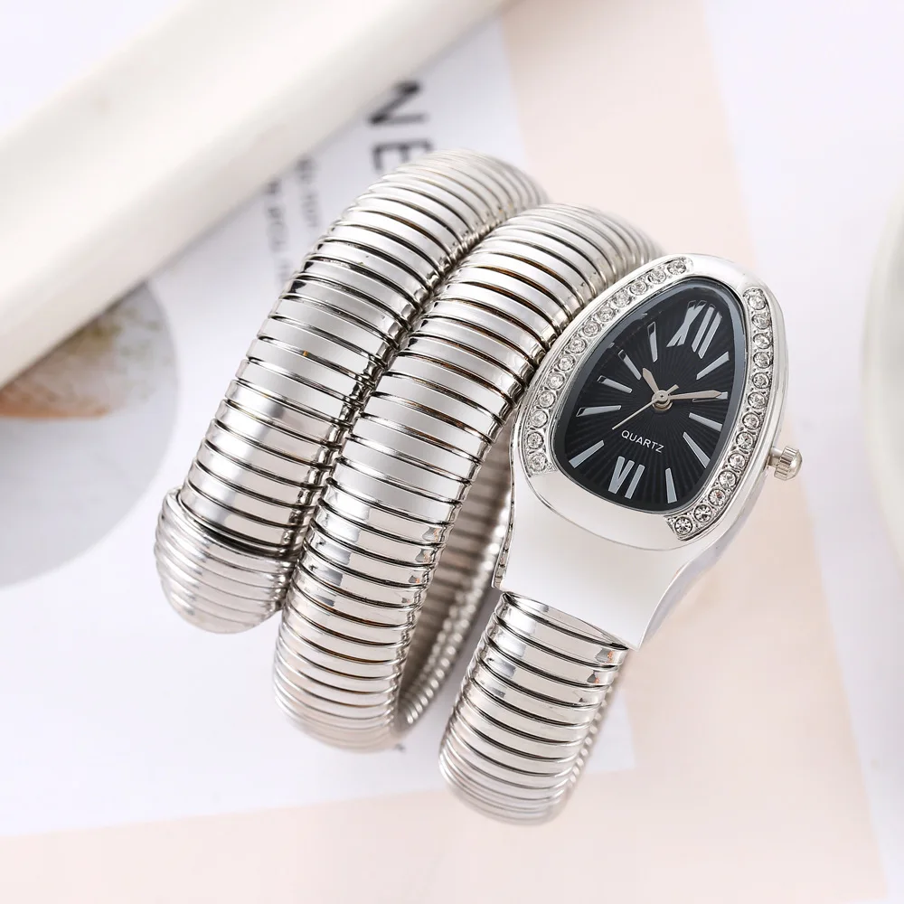 1 шт., женские роскошные кварцевые часы-браслет, высококачественные модные золотые женские наручные часы, только часы