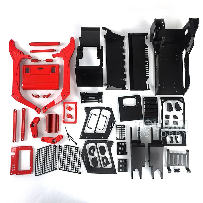 US Stock LESU RTR 1/14 RC Hydraulic AoueLT5 Skid-Steer Loader Metal Model Lights Radio Control Battery Charger Construction Toy