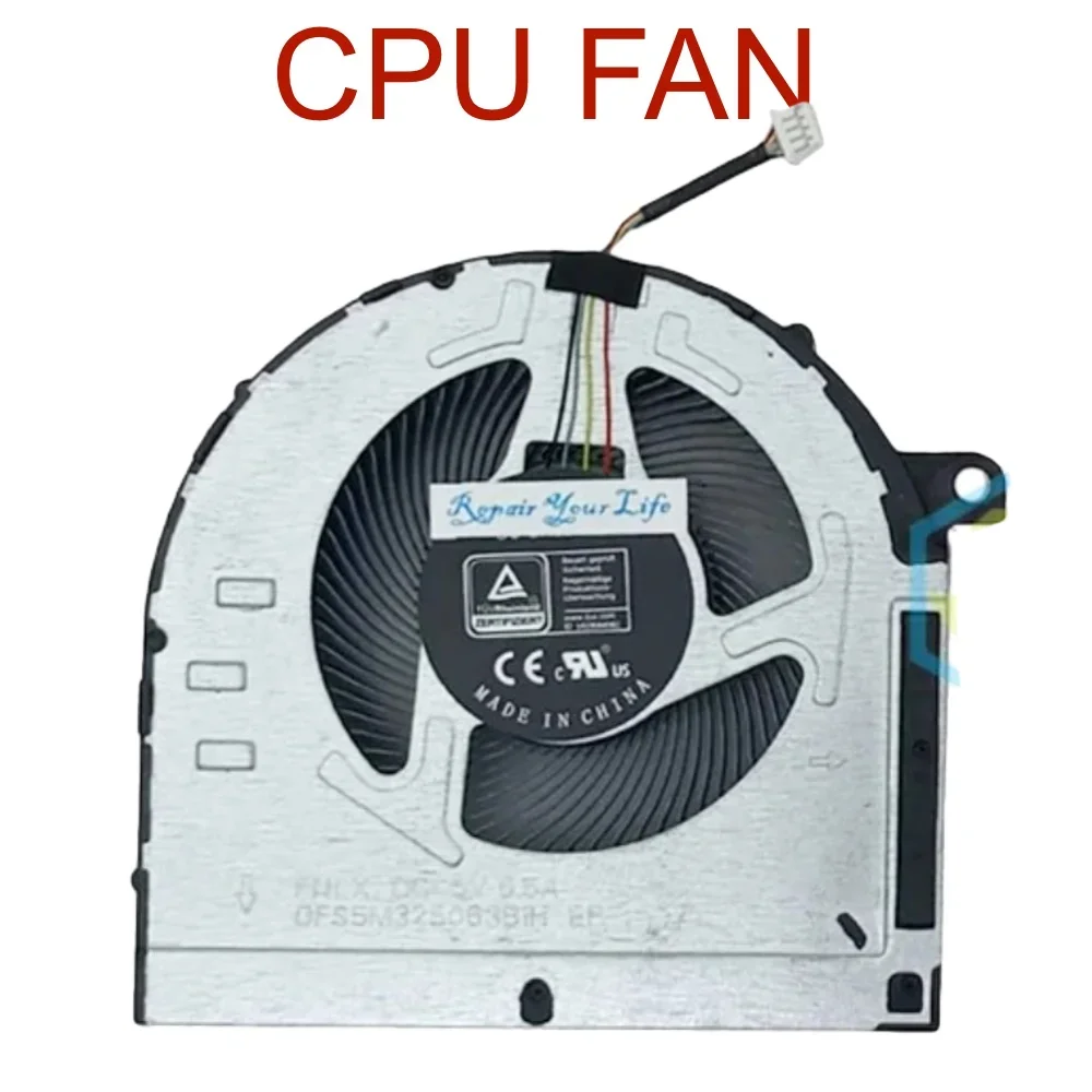CPU GPU Cooling Fan For Lenovo IdeaPad Gaming 3 15IHU6 15ACH6 Laptop 82K1 82K2 82MG 82MJ, Cooler Fan FNLX FNLY DFS5M325063B1H