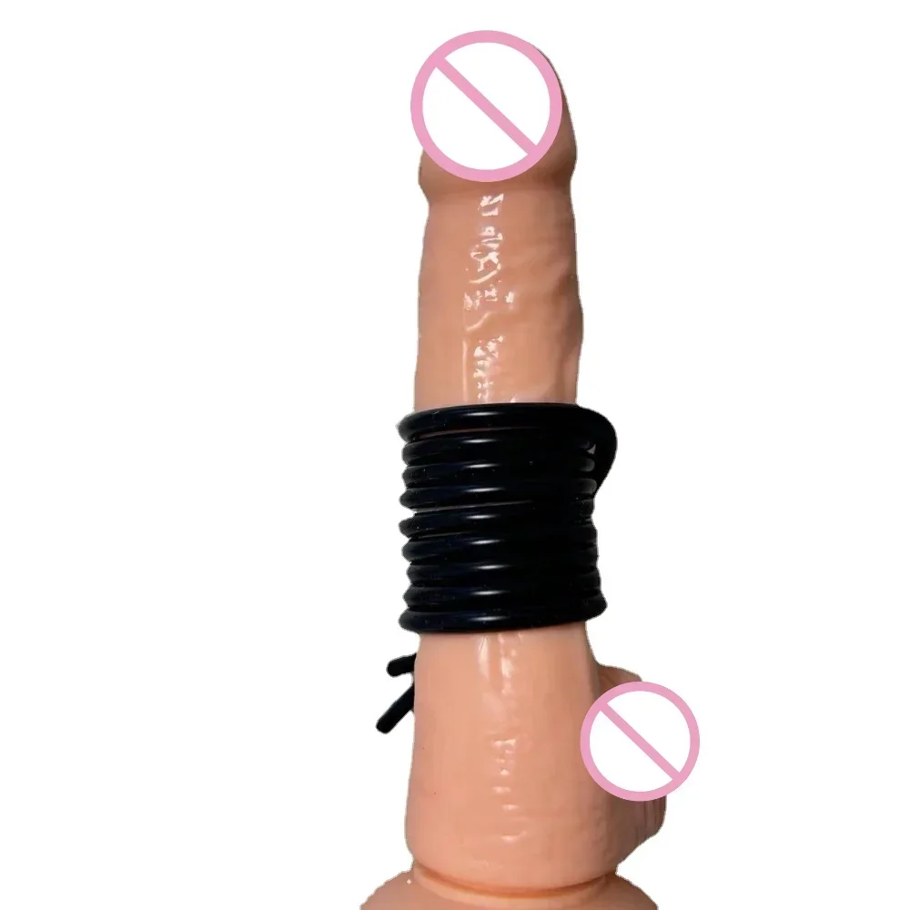 Anneau de pénis en silicone solide réglable, dispositif de rehaussement du pénis, flexible, gland, scrotum, BDSM, anneau de bite, serrure, bondage, DIY