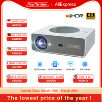 NEW Touyinger Q11Android Projector 4k 8k LED Home Theater Projector 5G Full HD Movie Projector