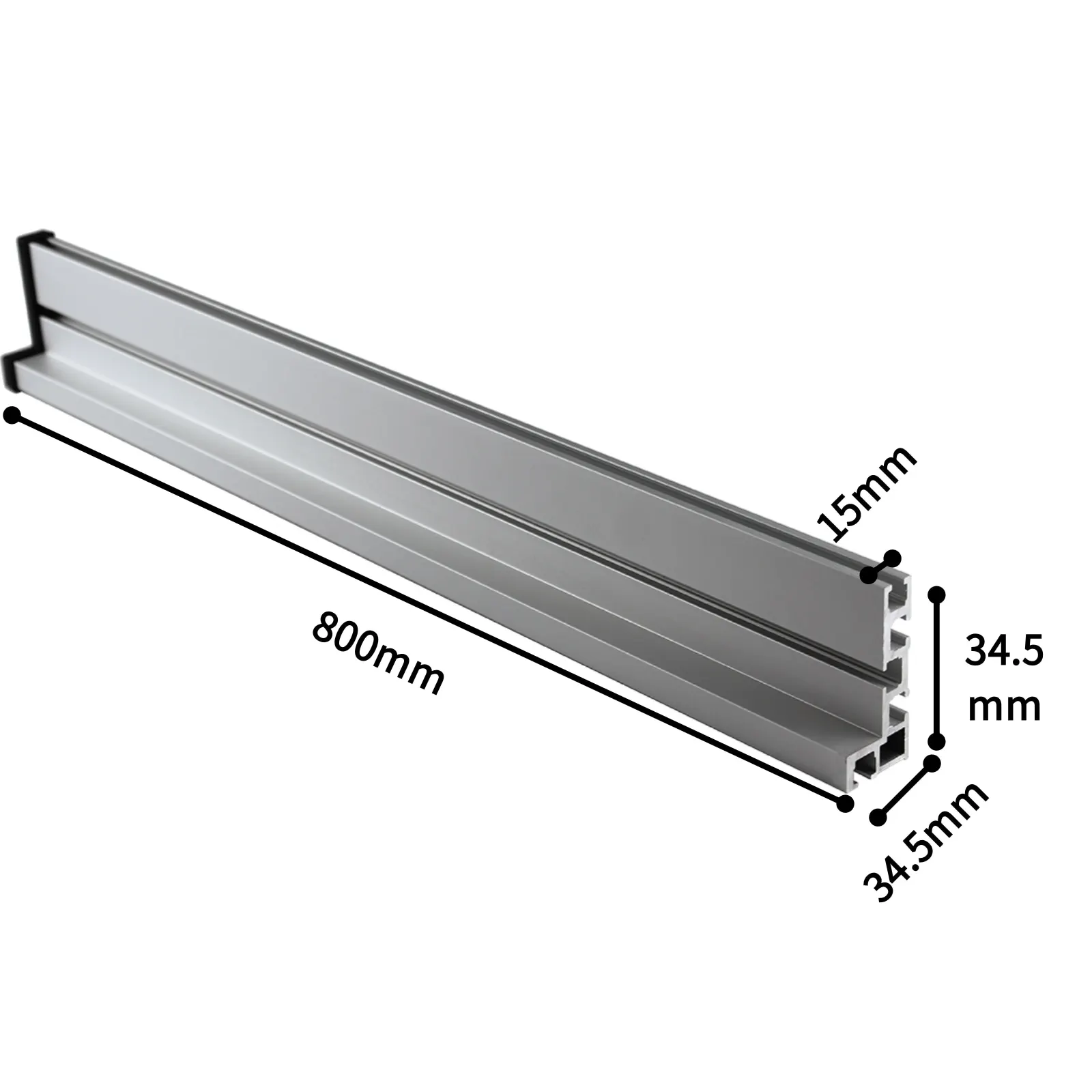 Aluminiowy płot routera 75 typ T gąsienica do obróbki drewna t-raily wsporniki przesuwne ukośny płot DIY narzędzia do obróbki drewna 600 800mm