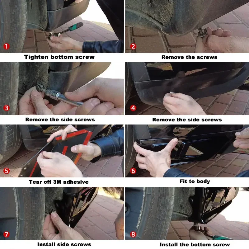 ل تسلا نموذج Y شفة خلفية الناشر الجانب الخائن سيارة شفة ممتصة للصدمات الخلفية الناشر الخائن المفسد الملحقات #4